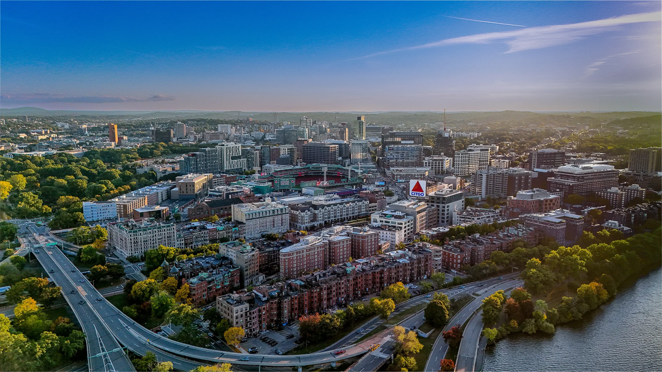 Fenway From The Charles River