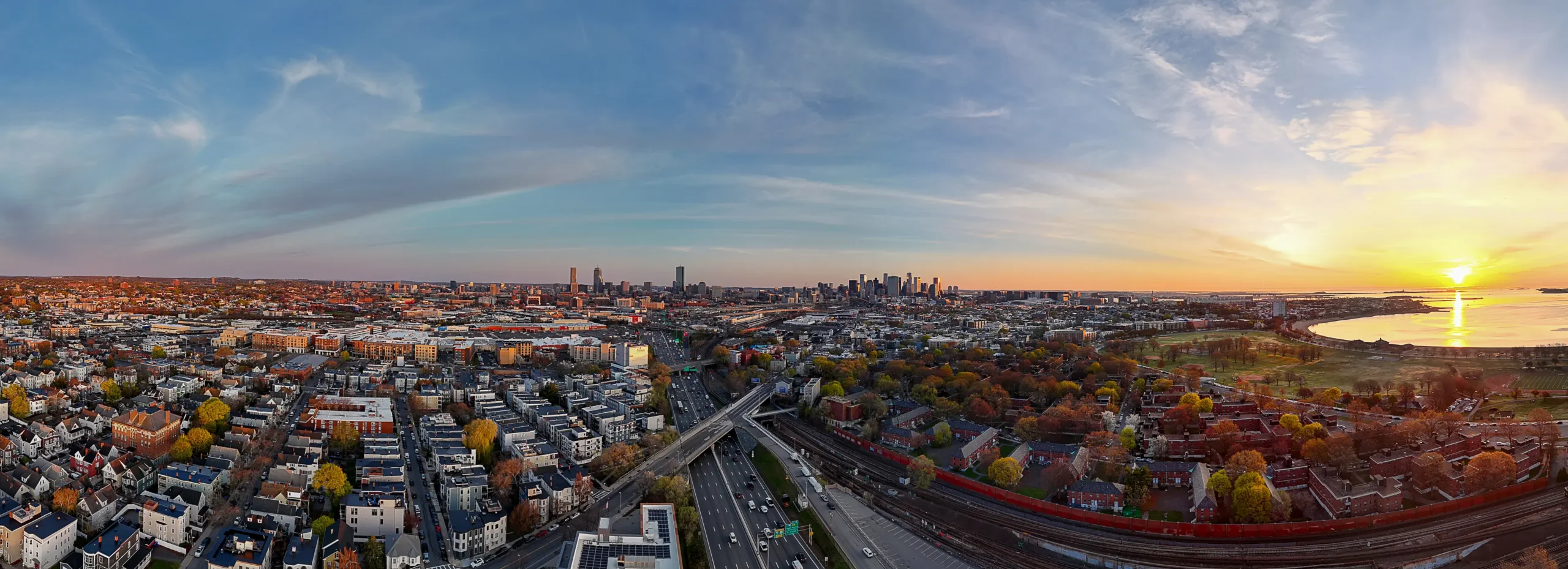 Morning Traffic On The Freeway