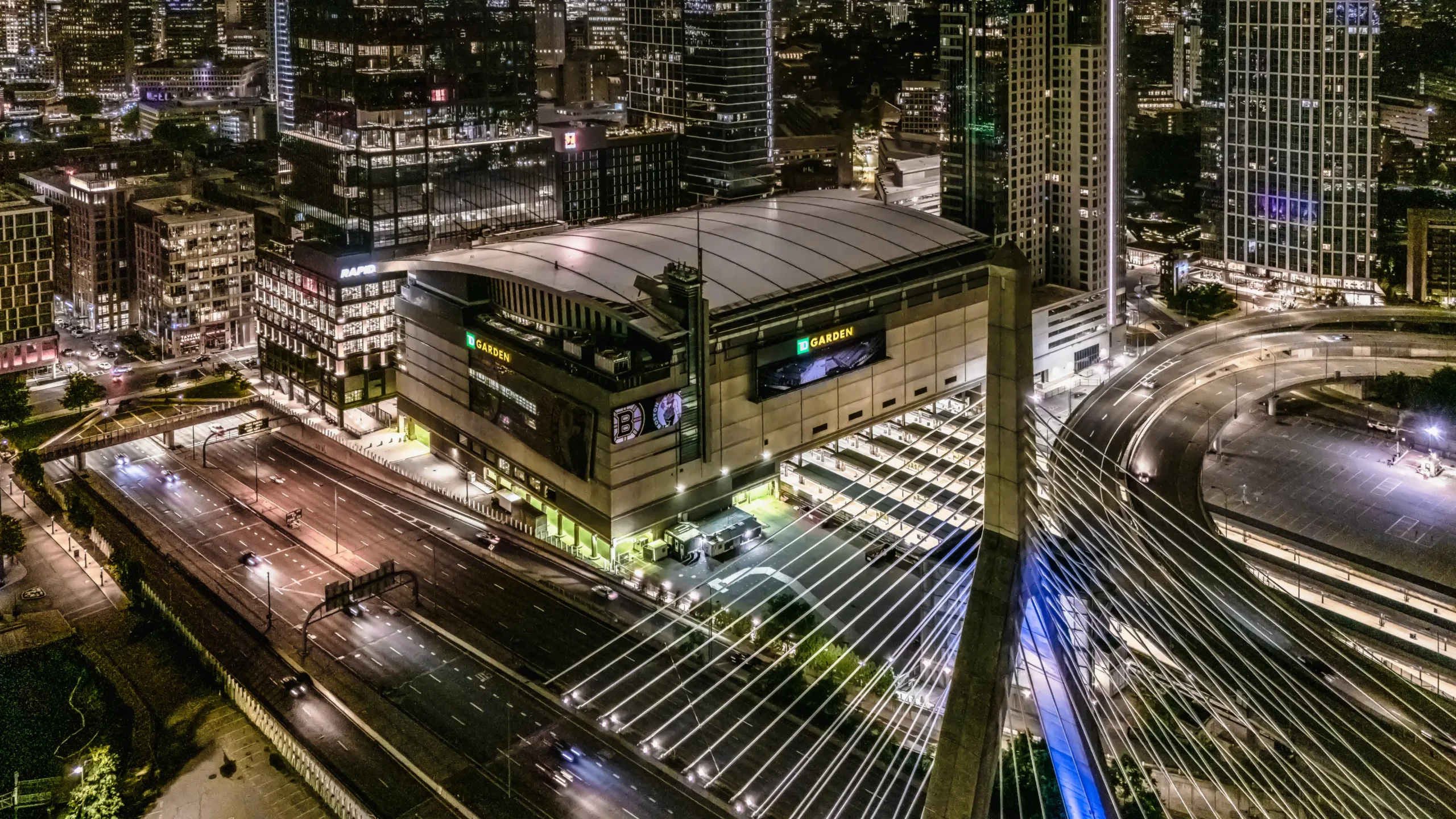 Td Garden From The Top Of The Zakim Bridge
